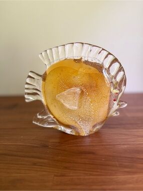 Beautiful Hand Blown Studio Glass Tropical Fish Master Glass Blower Angelo Rossi